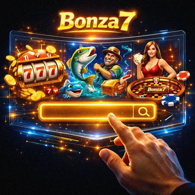 Search and find games in the Bonza7 lobby